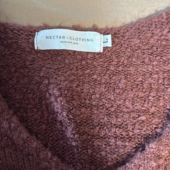 Nectar clothing Cozy Knit Sweater in Rich Brown - Picture 2 of 3
